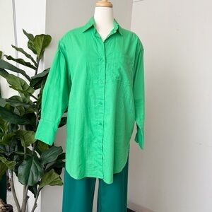 Green Button Down Shirt